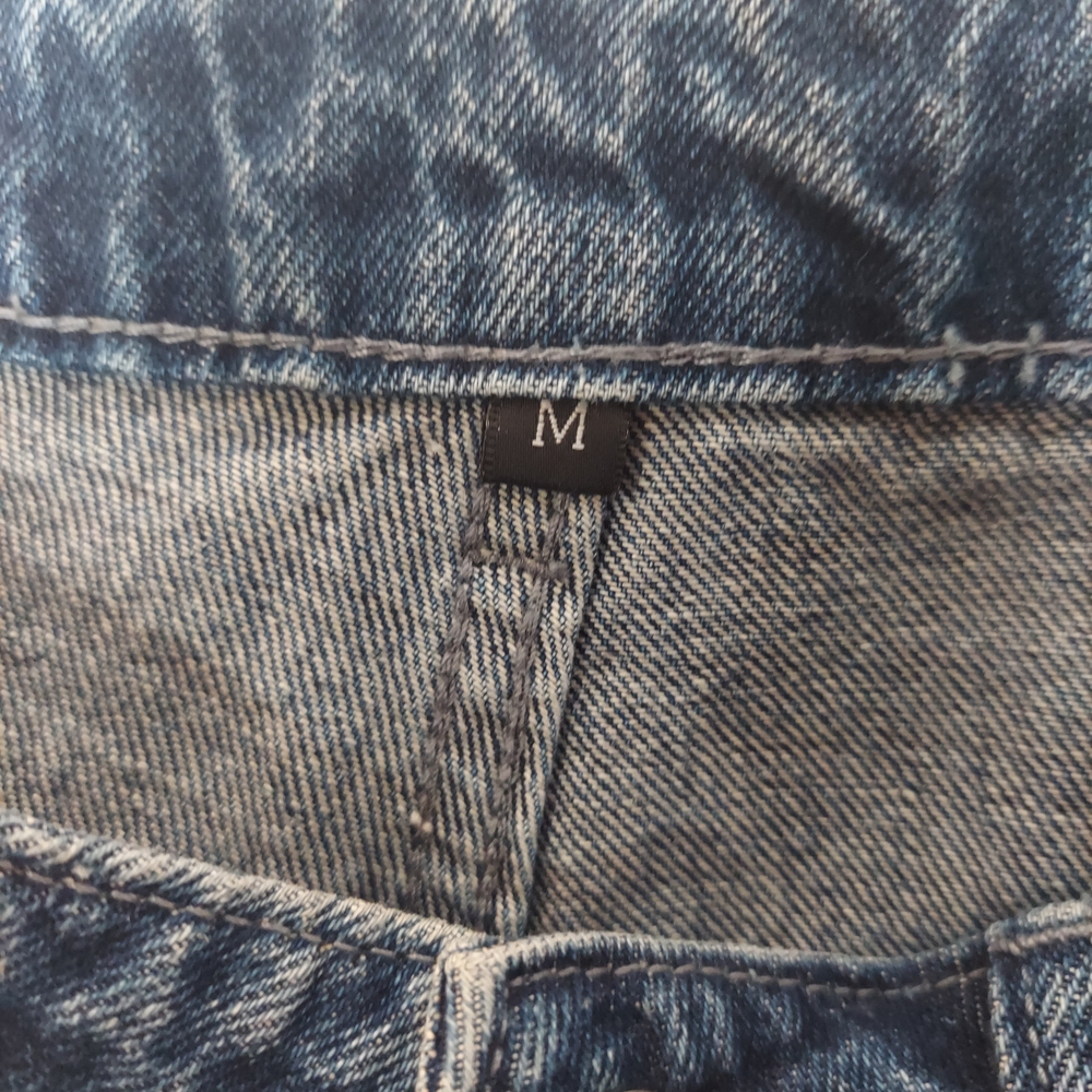 Distressed Star Pattern Denim Jeans - Picture 5 of 5